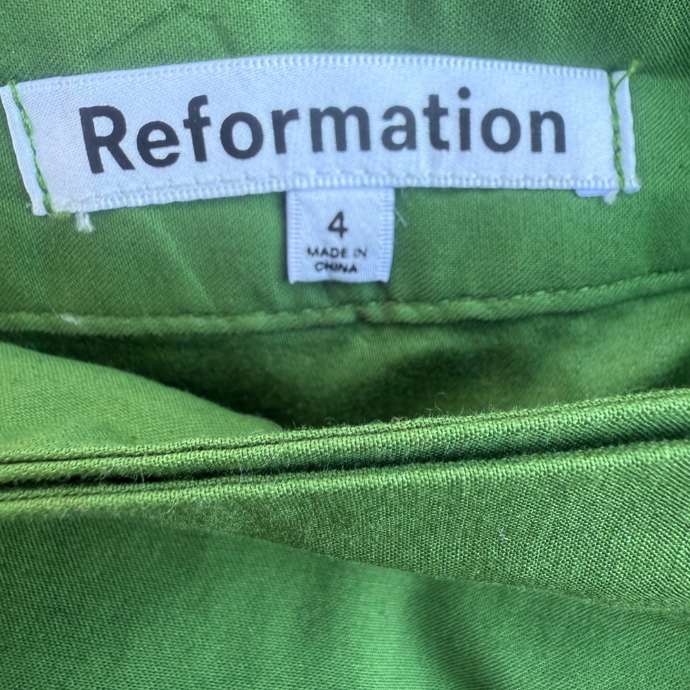 Reformation Green Wrap Midi Skirt - Picture 14 of 14
